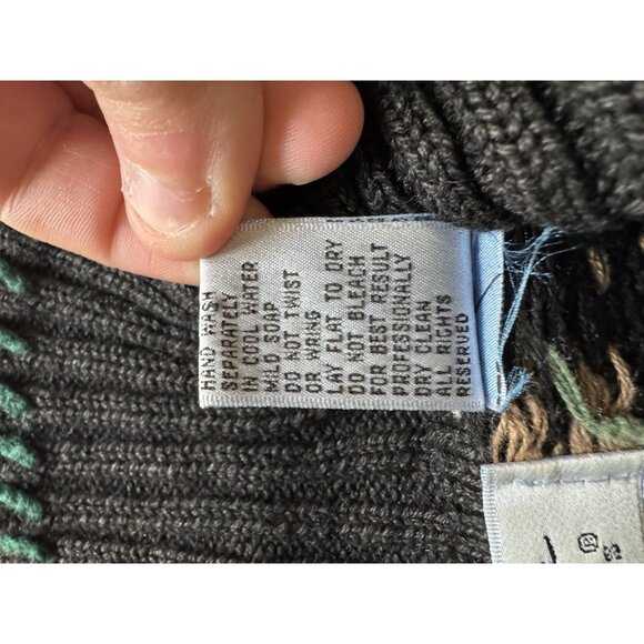 Signatures Northern‎ Isles Hand Knit Button Cabincore Sweater Cardigan Size XL - Picture 10 of 13